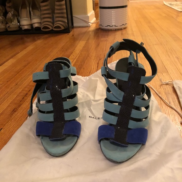 Balenciaga gladiator stingray wedges 41 - Picture 2 of 8
